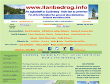 Tablet Screenshot of llanbedrog.info